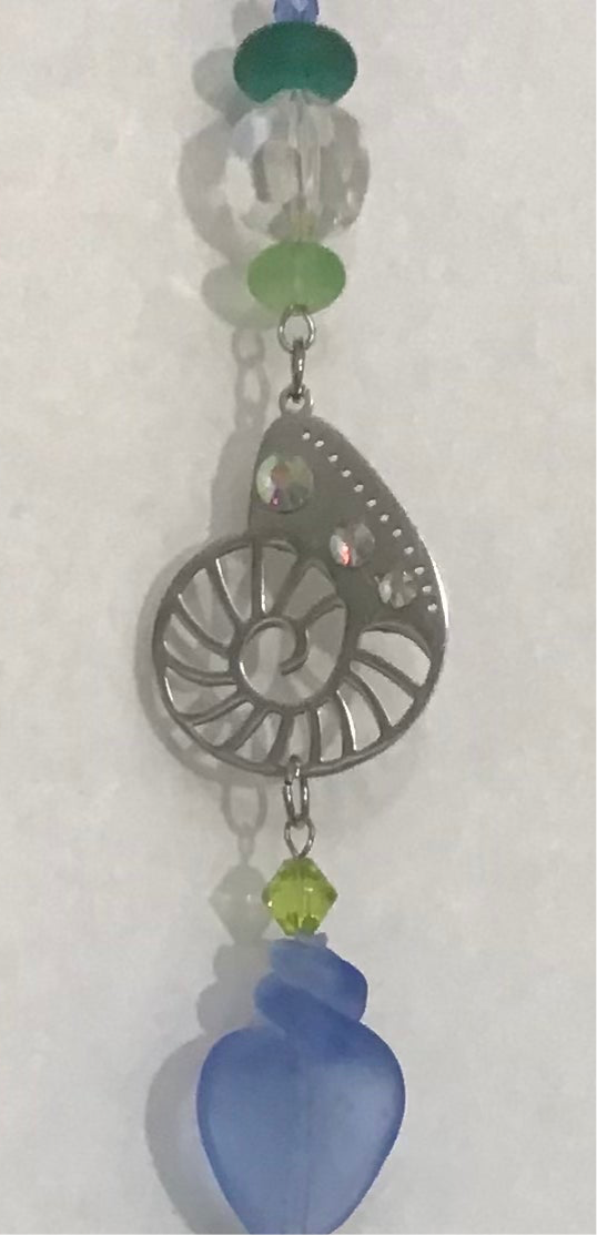 Sea Theme Single Strand Four Charm Suncatcher