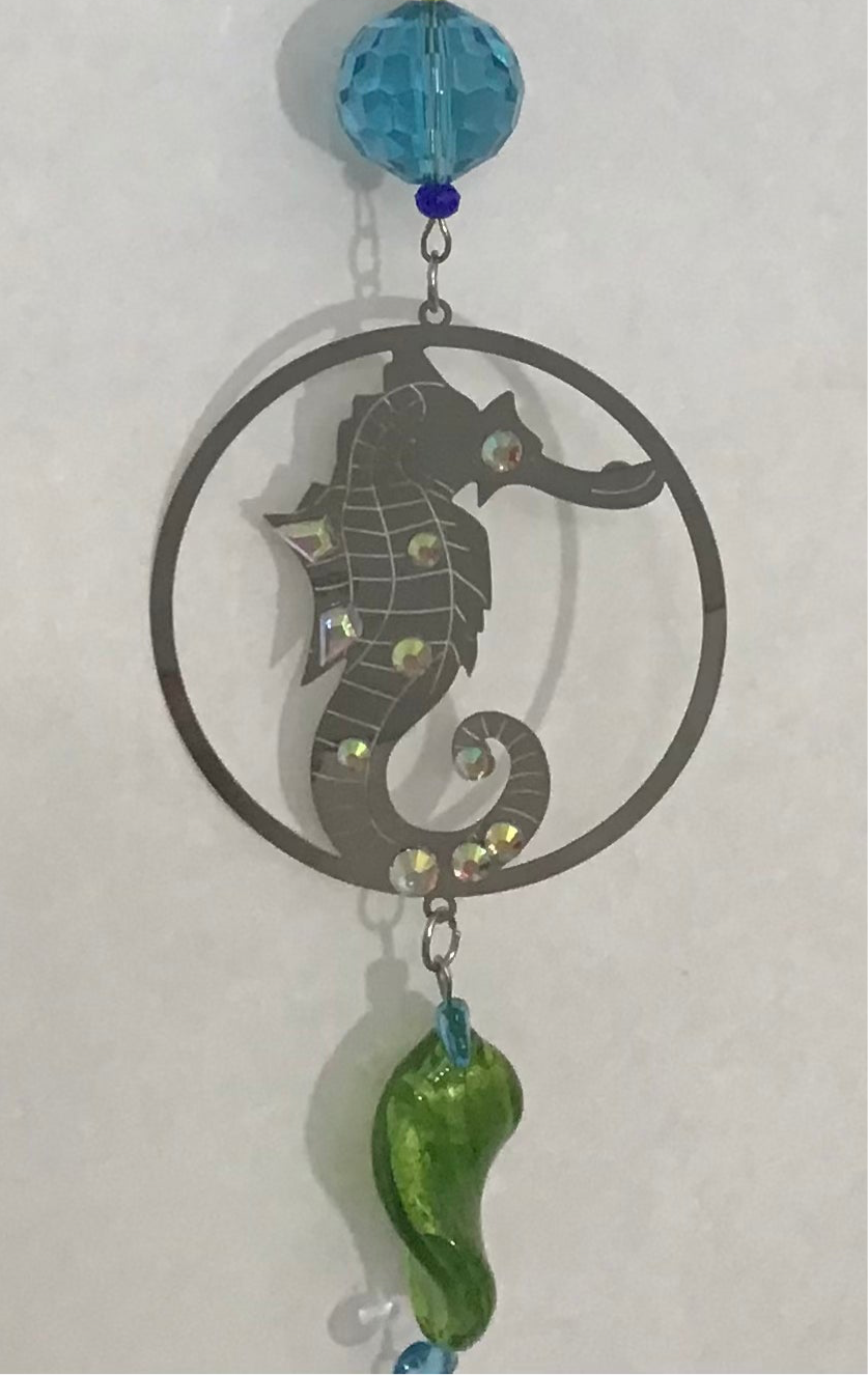 Sea Theme Single Strand Four Charm Suncatcher