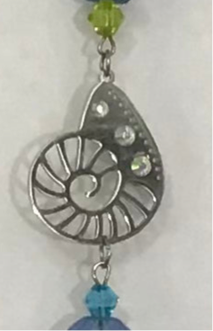 Sea Theme Single Strand Five Charm Suncatcher