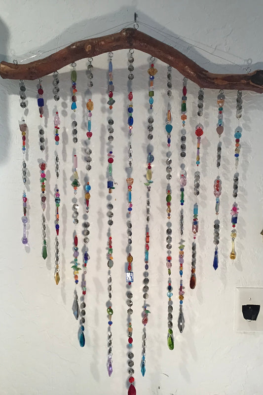 Multi Strand Suncatcher on Reclaimed Hurricane Debris